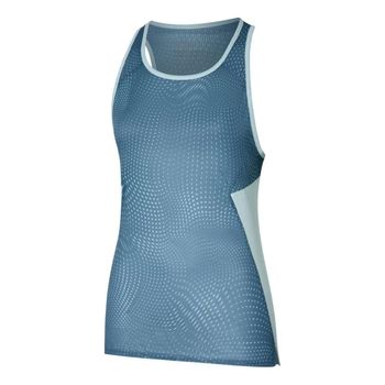 Mizuno DryAeroFlow Graphic Camiseta De Running Mujeres-Azul-gris,Azul Claro
