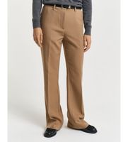 gant para mujer 4150334 pantalones de vestir slim fit acampanados beige 34 casual clasico poliester