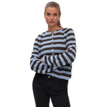 Aware Chaqueta de punto Casaco Annalise - Espresso/Light Blue para mujer