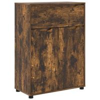 gabinete de bano roble ahumado 725 x 365 x 100 cm vidaxl