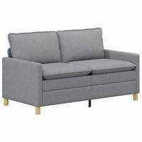 sofa gris claro 156 x 81 x 875 cm tela vidaxl