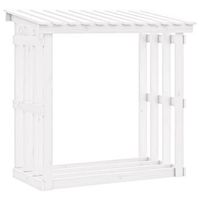 lenero de madera maciza de pino blanco 108x645x109 cm vidaxl