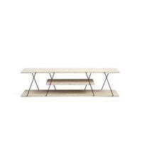soporte de tv de madera canaz - 120 x 30 x 33 cm - beige
