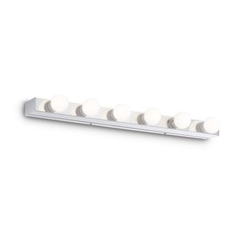 Lámpara de pared PRIVE' en cromo - L 605 x H 40 x P 80 mm