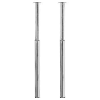 Patas De Mesa Telescópicas 2 Uds | Patas Para Mesa Cromo 710 Mm-1100 Mm