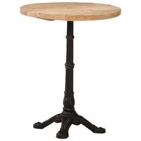 mesa de bistro  mesa de bar madera de mango rugosa o60x76 cm