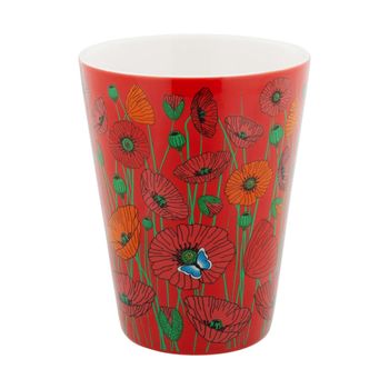 Taza  45 cl  rojo porcelana china  12,1  x  6,5 cm x  6,5 cm