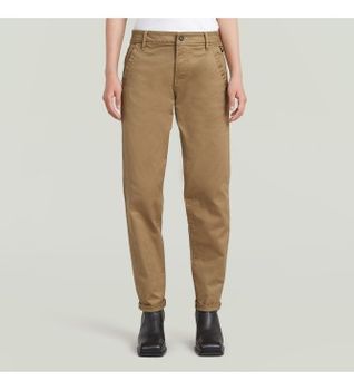 G-Star para mujer. D25257-C105-B444 Pantalón Chino Kate Boyfriend marrón (25/30), Casual, Algodón Orgánico, Sostenible