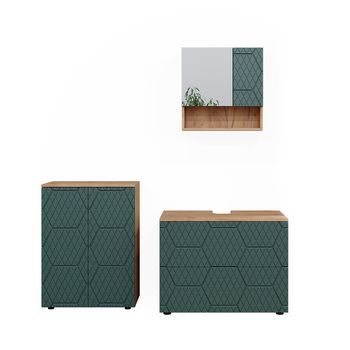 Conjunto De Muebles De Baño Irma 3 Partes, Con Base De 80 Cm Vicco