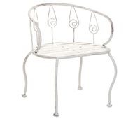 silla infantil de forja blanco 35x28x39h cm