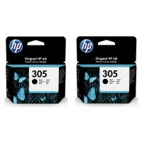 cartucho de tinta original pack 2x hp 305 negro