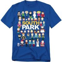 south park camiseta full cast para mujer