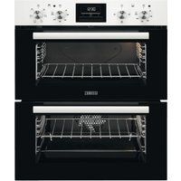 zanussi zof35601wk electric built-under double oven - white steel white