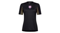 maillot fox defend park mujer manga corta negro