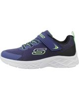 de skechers zapatillas skechers microspec 403924l- azul multicolor con velcro nblm