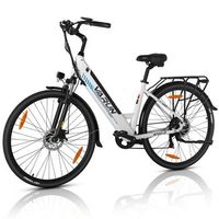 bicicleta electrica urbana para mujer varun s700-2 275 blanca