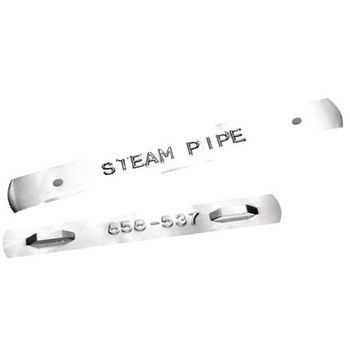 Dymo S0720180/ 35800 IND Rhino cinta plateada autoadhesiva de aluminio 12 mm (original)