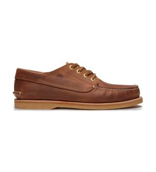Timberland para hombre. TB0A5NJ1EM41 NáuticosCrafted marrón (46 W), Piel, Negro, Plano, Cordones, Clásico