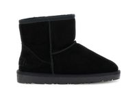 botines de ante con pelo sintetico black 37
