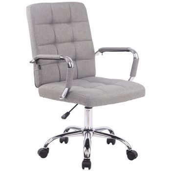Silla De Escritorio Deli Pro En Tela Gris 65x58x92 Cm Clp