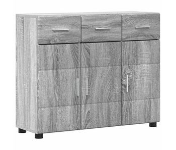 Aparador - mueble de almacenamiento gris sonoma 88,5 x 30,5 x 73 cm madera de ingeniería es4083