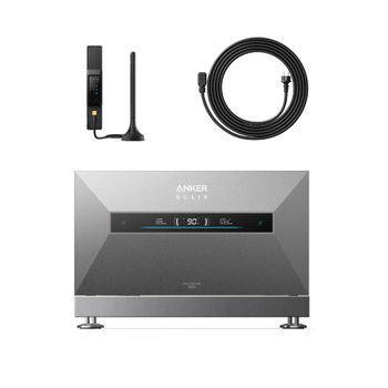 Kit Anker Solix Solarbank Max Ac Con Base De Montaje Y Smart Meter Gen 2, Almacenamiento Ca 7kwh