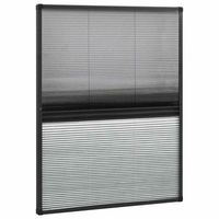mosquitera plisada para ventanas aluminio con sombra 80x100cm vidaxl