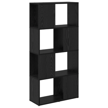 Estantería Roble Negro Madera Elaborada 60 X 24 X 124 Cm Cfw45589