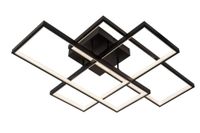 lampara de techo de metal con 1 led integrado negro