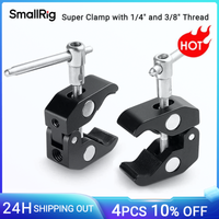 smallrig-super abrazadera con rosca de 14 y 38 paquete de 2 uds para varillas de 15mm-44mm camaras luces paraguas ganchos estantes abrazadera para camara