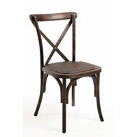 pack 4 sillas altea polipropileno efecto rattan y madera de polipropileno 874345 cm - roble oscuro