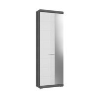mueble de almacenamiento scott r blanco brillante r 6 nichos 1 puerta r para colocar