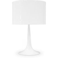 lampara de mesa - lampara de salon  - spone  blanco
