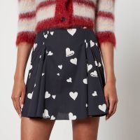 marni printed cotton-poplin mini skirt - it 40uk 8