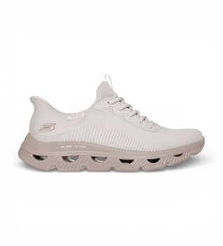 Skechers para mujer. 117629 Zapatillas Slip-ins Bobs Sport Arc Waves beuge (40), Beige, Plano, Cordones, Casual