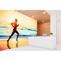 fotomural vinilo running orilla del mar 400 x 300 cm