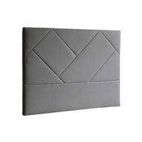 cabecero eupa tapizado en tela y estructura interior de tablero aglomerado en color gris 150 x 6 x 120 cm