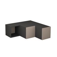 mueble de tv de esquina con 2 cajones y 1 estante l90 cm - compact