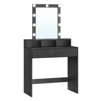 Tocador con Luces LED, Negro