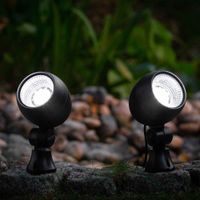 globe solar spotlights 2 pack