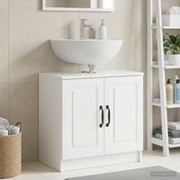 vidaxl mueble de lavabo para bano utrecht blanco brillante