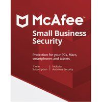 mcafee small business security 2019 - 1 year for 5 devices