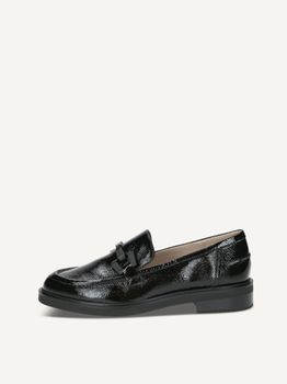 CAPRICE Slipper, black, made of Leather with Block heel, Size 37