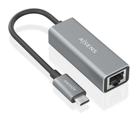 aisens conversor usb3 1 gen1 usb c a ethernet gigabit 10 100 1000 mbps gris 15cm