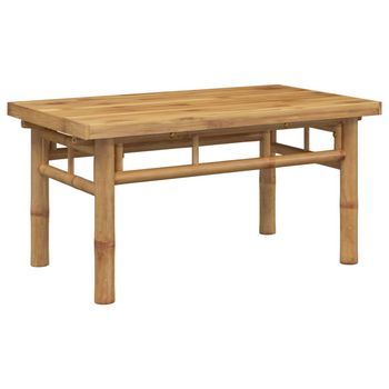 Mesa De Centro De Bambú 70x40x35 Cm Vidaxl