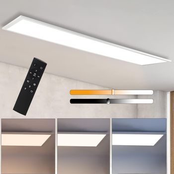 Panel Led De Diseño De 120 Cm Con Regulador De Intensidad Y Control Remoto Para Iluminación Interior Zmh
