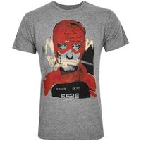 junk food camiseta mugshot para hombre