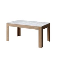 mesa extensible 90x160220 cm efecto madera fresno blancoroble