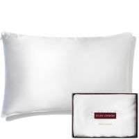 silke silk pillowcase - queen - white