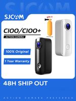 sjcam c100 plus mini camara de accion 4k de bolsillo wifi eis camara dv deportiva portatil pesca vlog motocicletas con carcasa impermeable de 30m